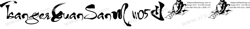 TsangerXuanSanM w05字体转换